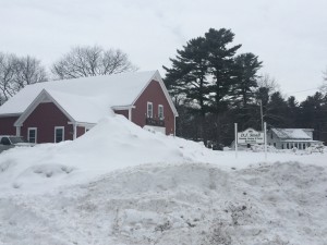 Snow has certainly been a huge issue this winter. Check out how high our snowbanks are!